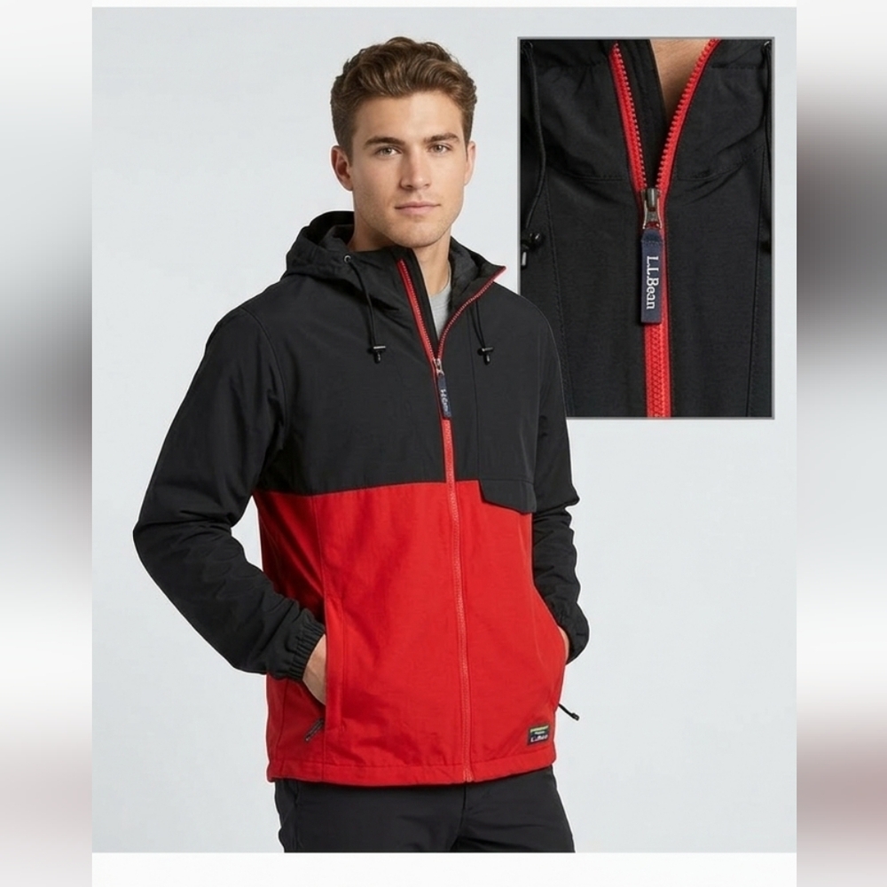 LL Bean windbreaker jacket